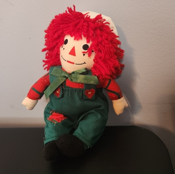 Handmade Raggedy Andy 8" Plush Bean Bag Doll No Tags - Picture 1 of 5